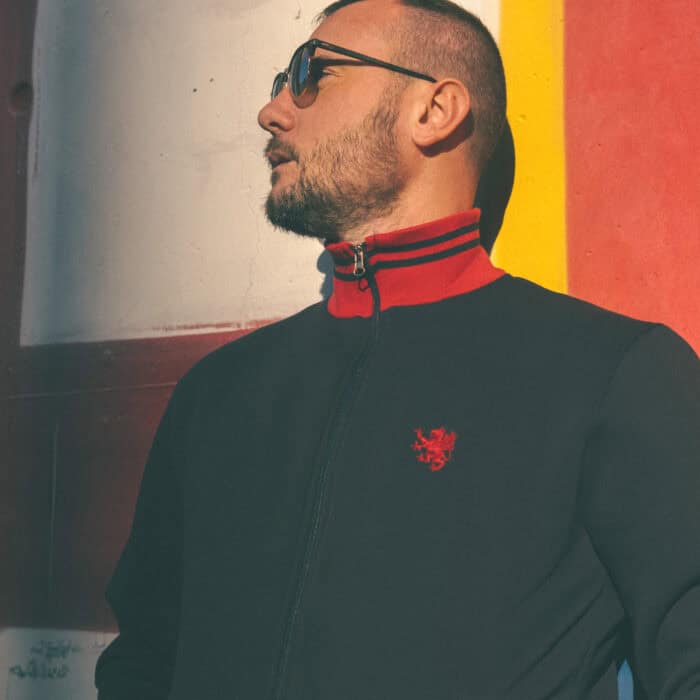 Felpa zip "Red & Blue"